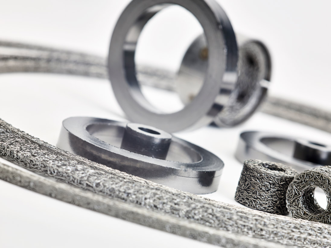 A selection of Graphite Rings and wire mesh products